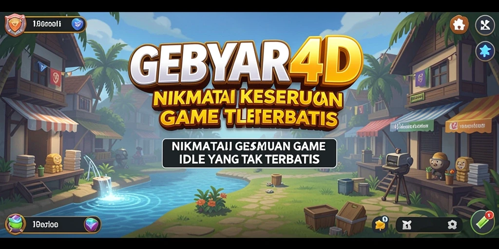 Screenshot utama GEBYAR4D menampilkan gameplay Idle yang menarik dan interaktif.