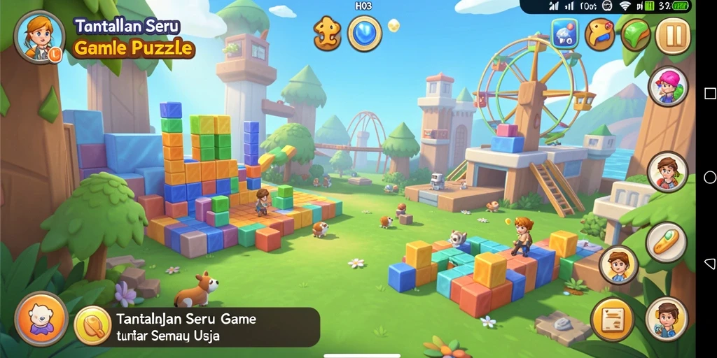 Tampak seru permainan puzzle di H03 dengan banyak tantangan.