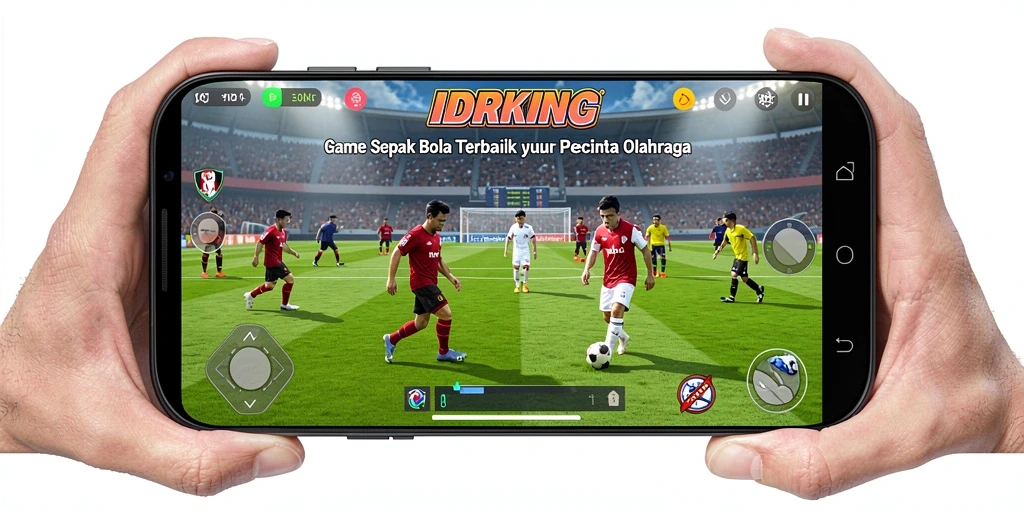Tampilan gameplay IDRKING yang menakjubkan dalam aksi sepak bola.