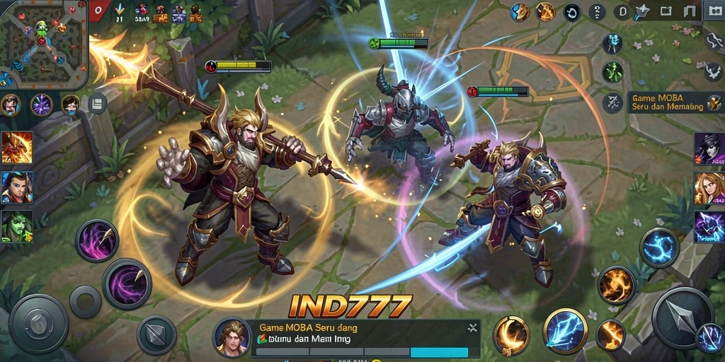 Tampilan gameplay IND777 yang mendebarkan dan kompetitif.