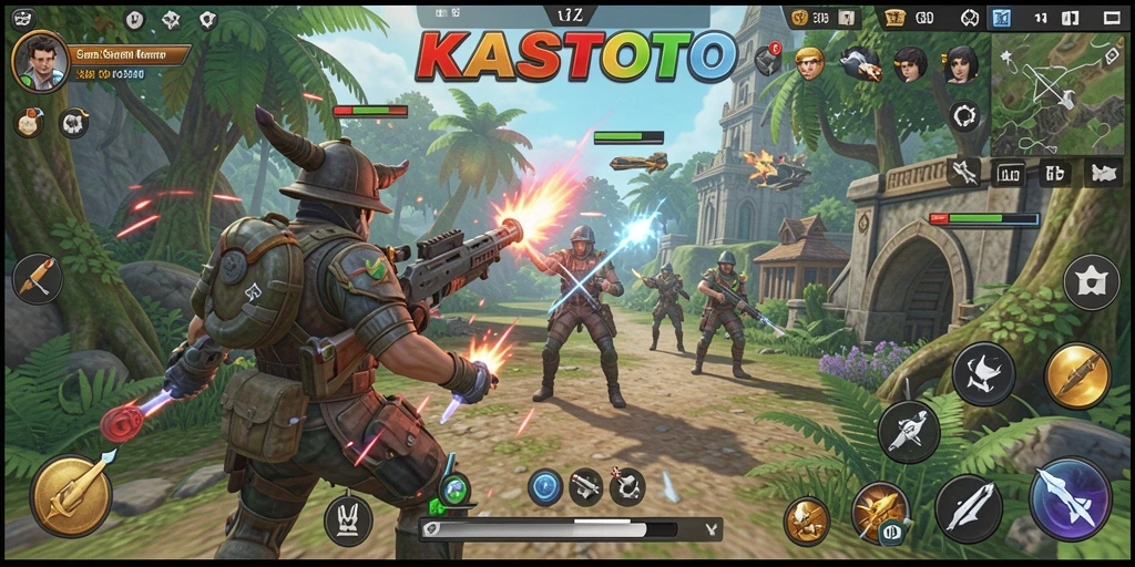 Tampilan gameplay seru dan menantang di KASTOTO.
