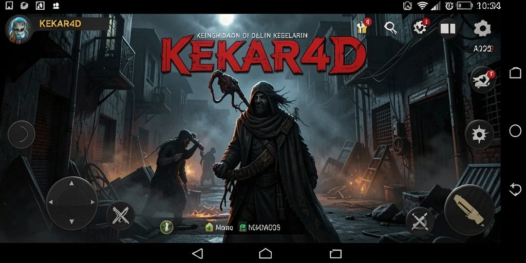 Tampilan gameplay KEKAR4D yang menegangkan dan penuh atmosfer horror.