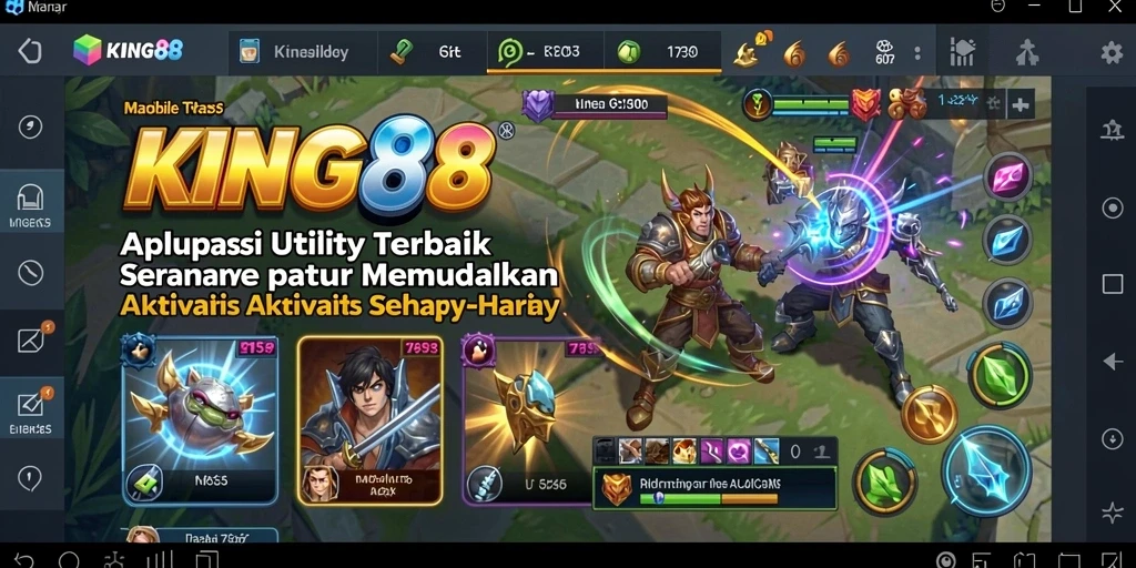 Screenshot KING88 menampilkan antarmuka sederhana dan fitur pengingat yang efisien.