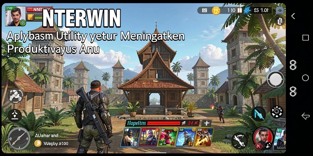Tampilan antarmuka LNTERWIN yang sederhana dan fungsional.