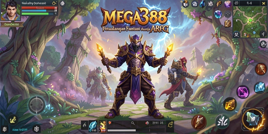 Tampilan aksi seru dalam gameplay MEGA388 yang mendebarkan.