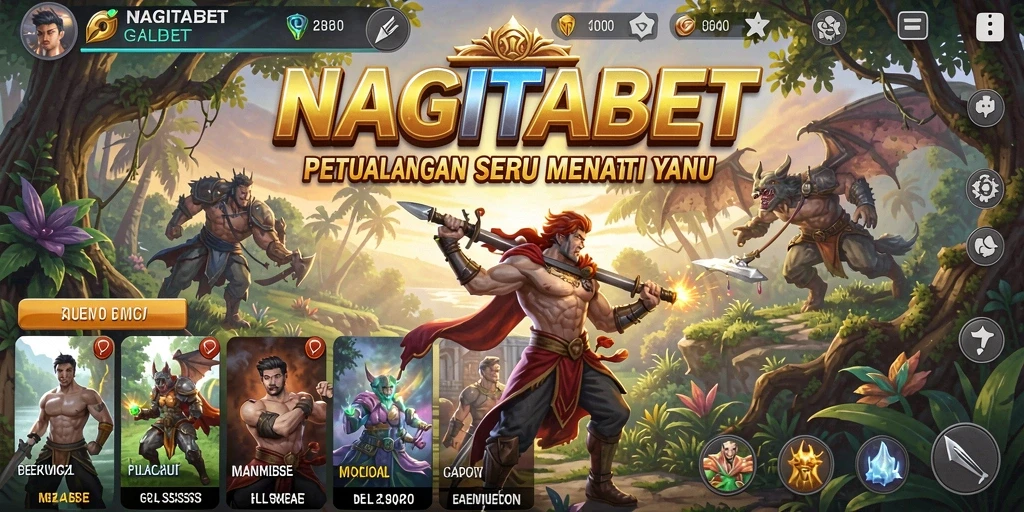 Tampilan gameplay menarik dari NAGITABET yang penuh petualangan.