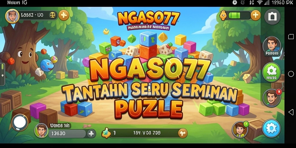 Screenshot gameplay NGASO77 menunjukkan tantangan puzzle yang menarik.