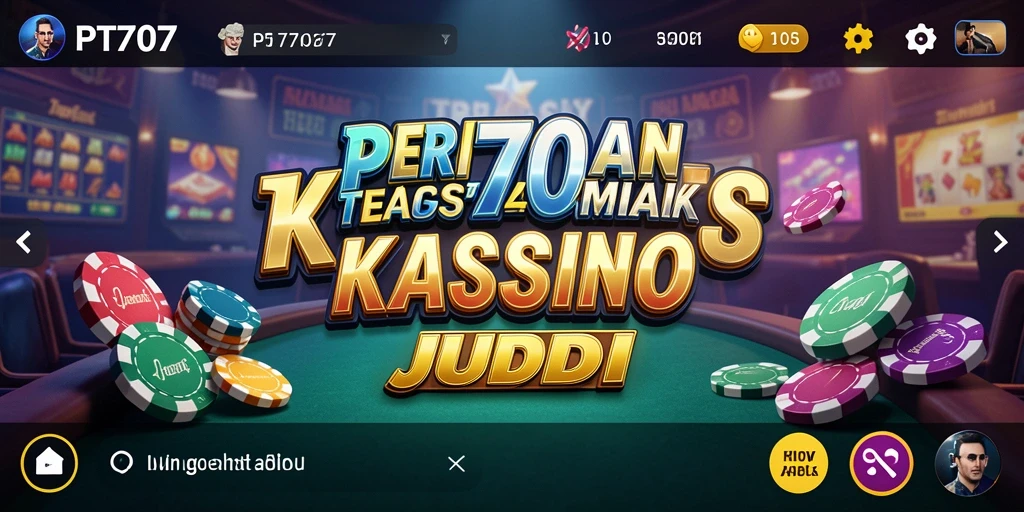 Tampilan gameplay Kasino yang mengasyikkan dan realistis di PT707.