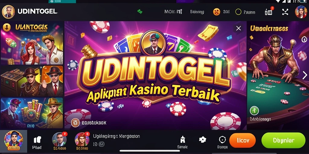 Tampilan menarik dari gameplay UDINTOGEL yang penuh warna.